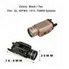 Tlr-1 1000lm Tactical Weapon Light Led Flashlight Strobe Picatinny Rail Mount