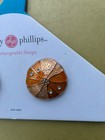 Lindsay Phillips    juliana    Gold Tone Oranges W gems Design Fashion Shoe Snaps
