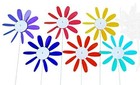 Spinning Daisies  pack Of 6  Beloit Plastics 12 Inch Dia  Random Color Lawn   