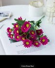 Heads Artificial Flower Autumn Silk Daisy Bouquet Decor Vase Home Wedding Decor
