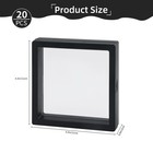 20 Pcs Black 3d Floating Display Case 4 3 X X X X 0 8in 