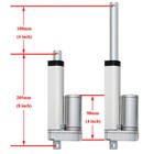 100mm 4  Linear Actuator Dc 12v Heavy Duty 4inch Stroke 330 Pound Max Lift Motor