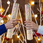 Confetti Cannon 12 Pack Silver Confetti Poppers 12 Inch Streamer Cannon Foil Par