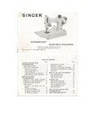 Singer Featherweight 221 Sewing Machine Instruction Manual 1967 - Wire Bound