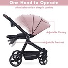 2-in-1 Convertible Baby Stroller Bassinet Mode Foldable Infant Pushchair Us