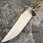 11  Full Tang Bone Hunting Knife W  Sheath Tactical Survival Bowie Camping
