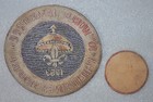 2 Pcs 1959 10th World Jamboree Philippines Boy Scout Round Embroidered Patches