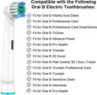 Replacement Toothbrush Heads Compatible With Oral B Braun   8pack Professional