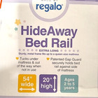 Regalo Hide Away Bed Rail Extra Long Gray Fits Up To A Queen Bed 54    X 20   