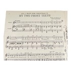 All I Want For Christmas My Two Front Teeth Vintage Christmas Sheet Music Piano