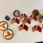 Tennessee Grocers Foundation Pins Lot Gold Red Blue Patriotic Americana Tgef