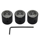3pack Metal Electric Guitar Volume Tone Control Dome Knobs Potentiometer Caps J