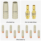 14pcs 15ak Mig Mag Welding Gun Kit 0 03   0 8mm M6 Contact Tip Nozzle Diffuser