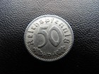 50 Penning 1943 D Coin Rare Old Wwii Antique Germany 3 Reich Ss Nazi Swastika M6