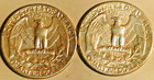 1961-d And 1962-d 25c Washington Quarters 90  Silver Coins Lot  79-82