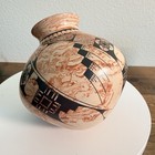 Jorge A  Ledezma Marbled Clay Pot Classic Mata Ortiz Pottery Ooak