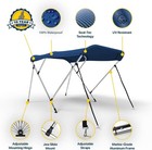 Seal Skin 3  4 Bow Bimini Top Marine Grade Waterproof Canopy Cover W  Frame Blue