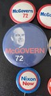 Nixon And Mcgovern Campaign Buttons     Lot Of 12     1972 Vintage Political Pins
