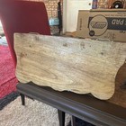 Carved Decorative Wood Corbel Wall Shelf Bracket  Distressed Whitewashed Finish
