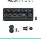 Logitech Mk540 Advanced Wireless Keyboard   Mouse  2 4 Ghz Unifying Usb-receiver