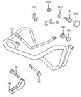 2024-2025 Genuine Honda Nx500 Upper Fairing Guard 08p70-mlr-d80za