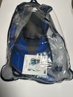 Adult Snorkel Set Mask Fins Snorkel Gear W  Mesh Bag Blue Black Swim Diving