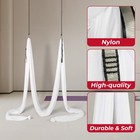 Aerial Yoga Swing Set 13 Yards Hammock Trapeze Inversion Fly White For Fitness