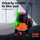 Rotary Laser Level  360 Cross Line Laser Level Self Leveling With 1 Mm Horizo   