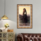 Framed Canvas Art Print The Little Shepherdess By William Adolphe Bouguereau