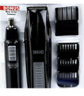          Wahl Nose Ear Body Beard Hair Wet dry Battery Precision Blade Trimmer Set