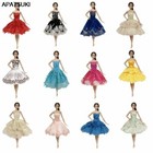 10pcs lot Random Fashion Ballet Dresses For 11 5  Doll Clothes Gown Outfits 1 6