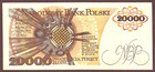 Poland  20000 Zlotych  1989   Gem Unc