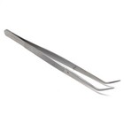 2 Pc Stainless Steel Tweezer Soldering Tool  Hair Removal  Crafts Model Work