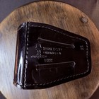 Safariland 190 Handcuff Pouch Plain Black High Gloss Leather Top Flap Snap