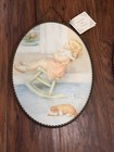 Vtg Bessie Pease Gutmann Flue Cover Pair In Disgrace   The Lullaby Oval Wall Art