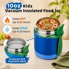 10oz Soup Thermo For Hot Food Kids Insulated Jar thermo 10oz  Blue