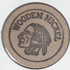 1872-1972  Trumansburg  New York Centennial Token  Indian Head Wooden Nickel