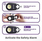 Fosmon Personal Alarm For Women  2-pack   Self Defense Protection Keychain 