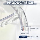 1-3 4  Id Wire Reinforced Hose 3 3 Ft  Vinyl Suction Tubing  Clear