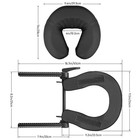 2 Pack Adjustable Massage Table Face Cradle  Black Standard Universal Massage   