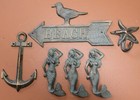 Mermaid Grotto Home Decor Beach Starfish Nautical Wall Decor Hooks  Happy Hour