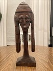 Vintage Hand Carved Wood Traditional Africa Statue 15    Tall