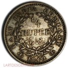  usa  East India Compagny     1 4 De  Rupee 1840 S Victoria Queen P254