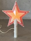 Vintage 1950s Mcm Plastic Light-up Christmas Tree Star