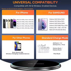 Wireless Fast Charger Charging Pad Dock For Samsung Iphone Android Cell Phone