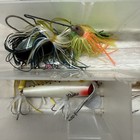 Fishing Tackle Lot Lures Buzz Baits Clear Tackle Box Mixed Assortment Gear