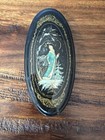 Vintage Signed Russian Lacquer Box Hand Painted Snow Queen Fairy Tale Winter