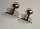 Antique Edwardian Gold Filled Bean Back Cufflinks Monogrammed Engraved D