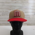 New Era Mexico World Baseball Classic 59fifty Tan   Red Fitted Hat Cap 7 1 4