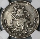 1879-ho Ngc Xf 40 Mexico 25 Centavos Hermosillo Mint Coin Pop 1 1  23080701c 